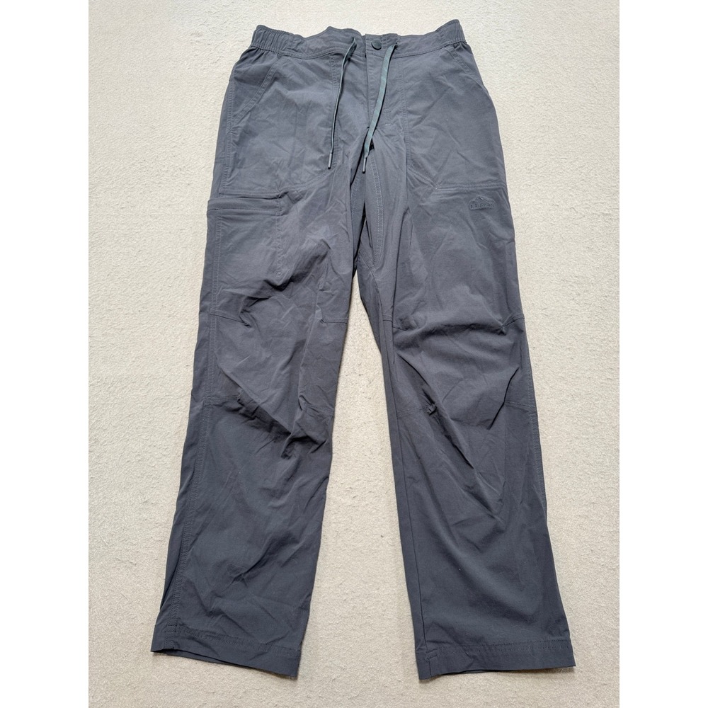 LL Bean Pants Men's 30S Grey Nylon Athletic Fit Hiking Trekking Outdoor Utility